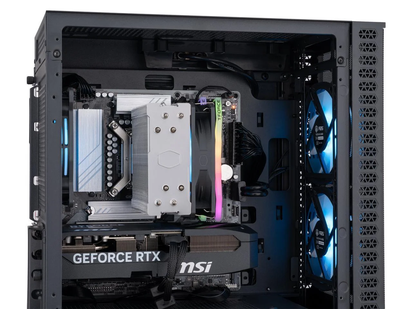ABS Cyclone Aqua Gaming PC - Windows 11 - Intel Core Ultra 7 265KF - Geforce RTX 5070 - DLSS 4 - Ai-Powered Performance - 32GB DDR5 6000Mhz - 1TB M.2 Nvme SSD - CA265KF5070