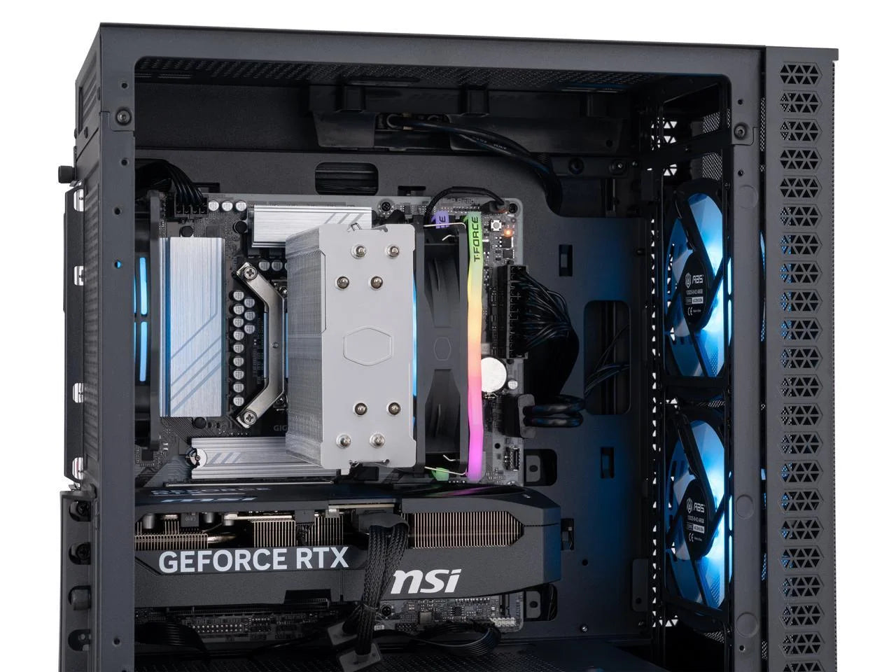 ABS Cyclone Aqua Gaming PC - Windows 11 - Intel Core Ultra 7 265KF - Geforce RTX 5070 - DLSS 4 - Ai-Powered Performance - 32GB DDR5 6000Mhz - 1TB M.2 Nvme SSD - CA265KF5070