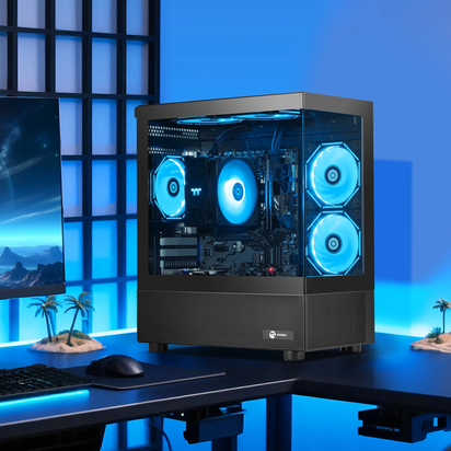 Gaming PC AMD Ryzen 7 5700G 16GB RAM 1TB SSD 6RGB Fans PC Gaming Black