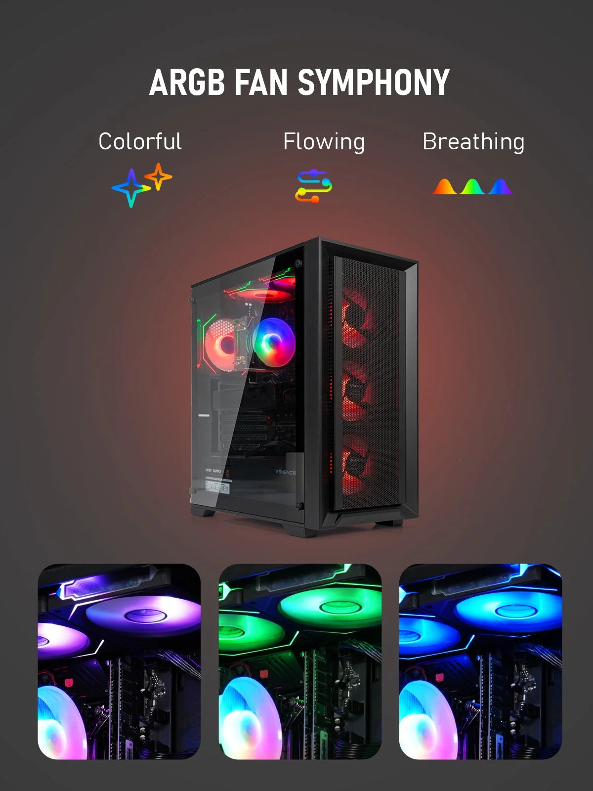 Gaming PC Computer Intel I7 512GB SSD+500GB HDD RX580 32GB RAM WIFI WINDOWS 10