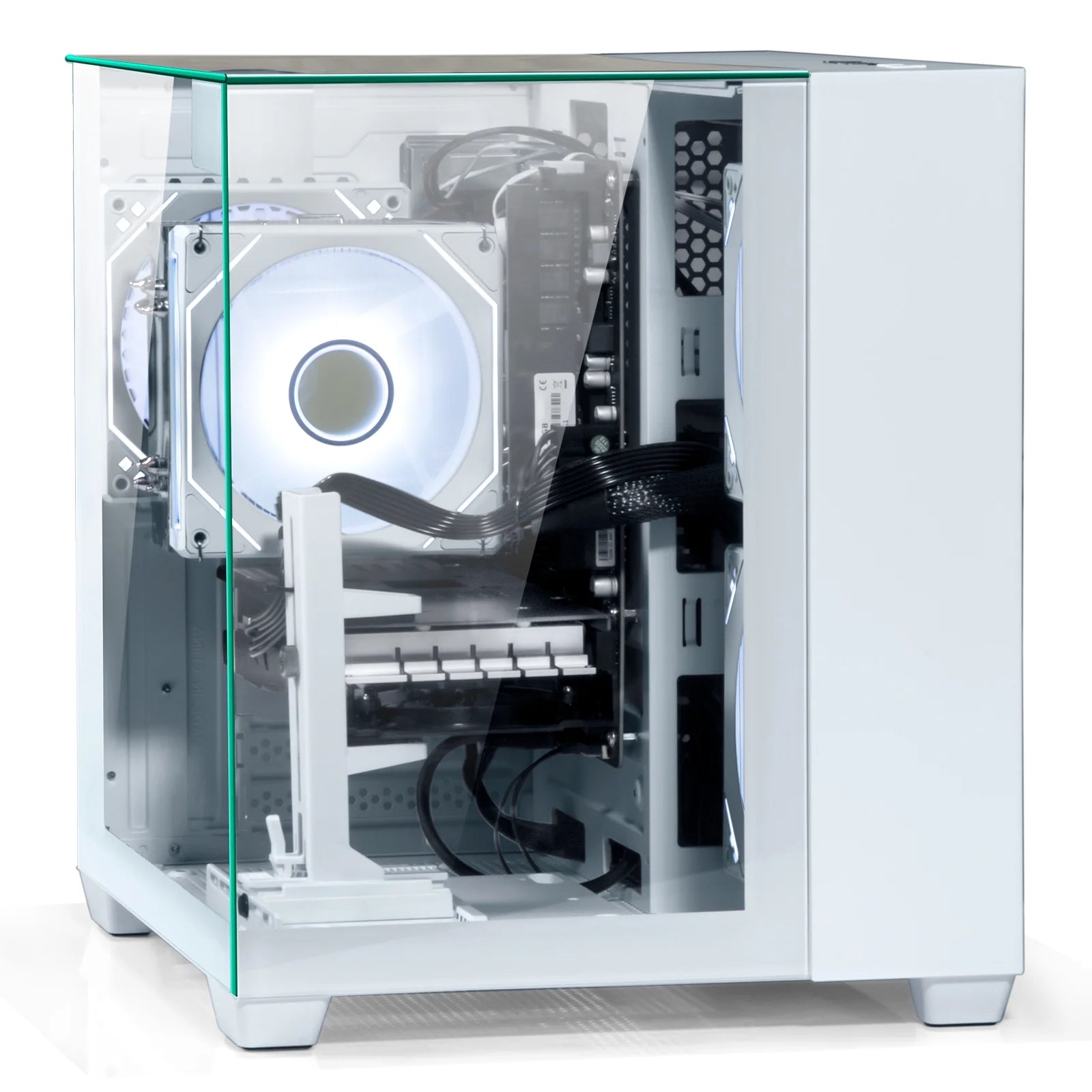 Gaming PC Desktop - AMD Ryzen 7 5700X, Geforce RTX 3050 6GB, 32GB DDR4, 1TB Nvme SSD, Wifi 6, Windows ,White