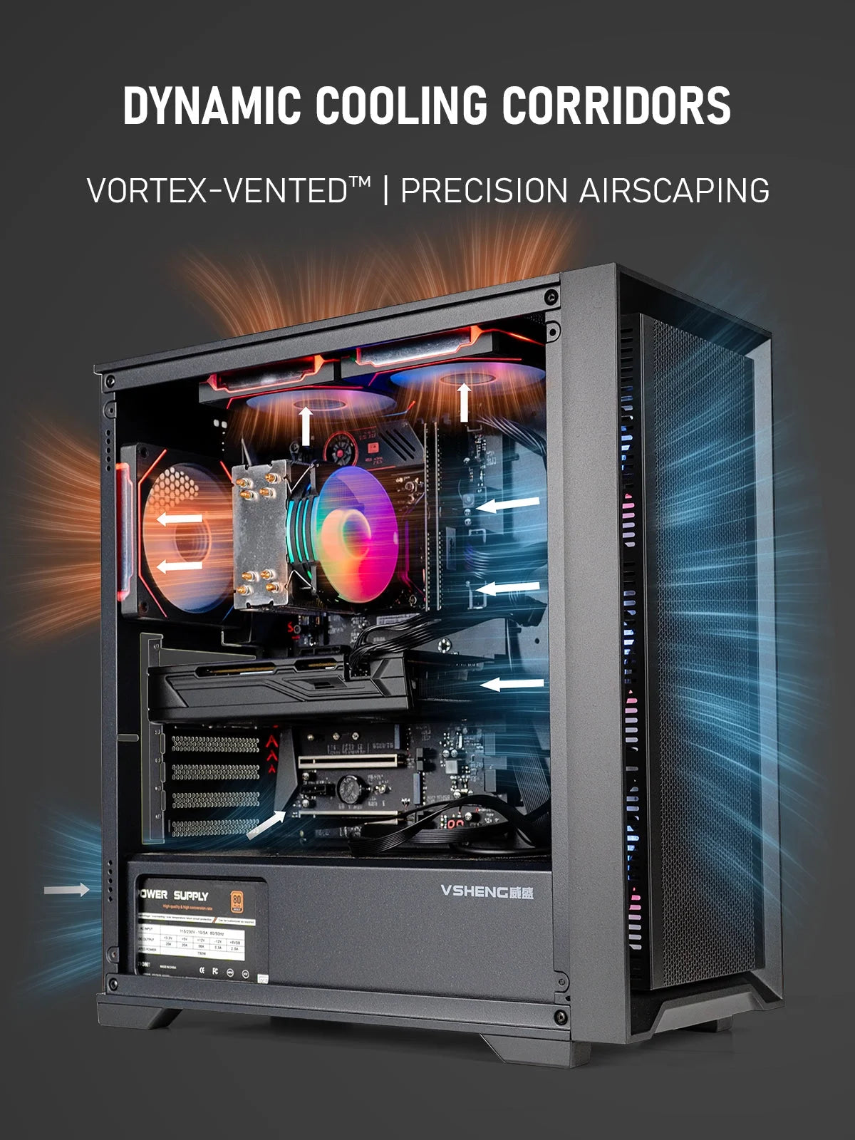 Gaming PC Computer Intel I7 512GB SSD+500GB HDD RX580 32GB RAM WIFI WINDOWS 10