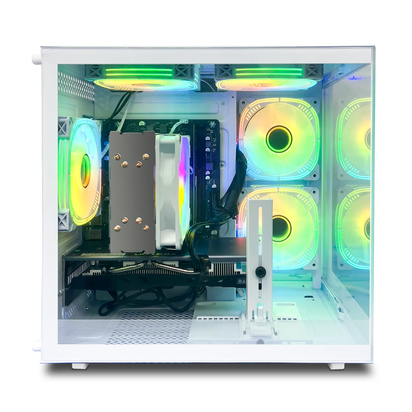 Gaming Desktop PC, AMD Ryzen 5 5600, Radeon RX 6500, 16GB, DDR4, 1TB Nvme SSD, Wifi 6, B450 Motherboard, Wifi 6