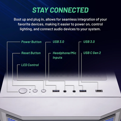 Skytech Archangel Gaming PC Desktop Intel Core I7 14700F NVIDIA Geforce RTX 5060 Ti 2TB Gen4 Nvme SSD 32GB DDR5 RAM, AIO Liquid Cooling Windows 11