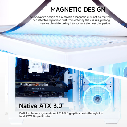 PC Gamer Gaming Desktop, AMD Ryzen 5 5500, Radeon RX 6600 8GB, 16GB DDR4, 1TB SSD, White, WIFI, Windows 11 Home