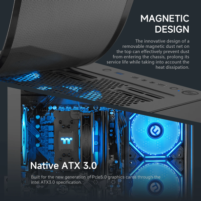 Gaming PC AMD Ryzen 7 5700G 16GB RAM 1TB SSD 6RGB Fans PC Gaming Black