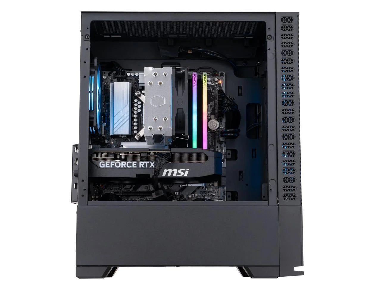 ABS Cyclone Aqua Gaming PC - Windows 11 - Intel Core Ultra 7 265KF - Geforce RTX 5070 - DLSS 4 - Ai-Powered Performance - 32GB DDR5 6000Mhz - 1TB M.2 Nvme SSD - CA265KF5070