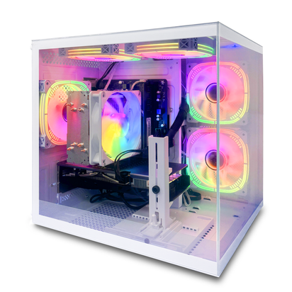 Gaming Desktop PC, AMD Ryzen 5 5600, Radeon RX 6500, 16GB, DDR4, 1TB Nvme SSD, Wifi 6, B450 Motherboard, Wifi 6