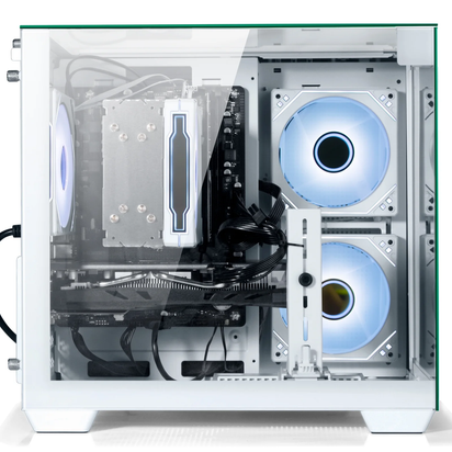 Gaming PC Desktop - AMD Ryzen 7 5700X, Geforce RTX 3050 6GB, 32GB DDR4, 1TB Nvme SSD, Wifi 6, Windows ,White