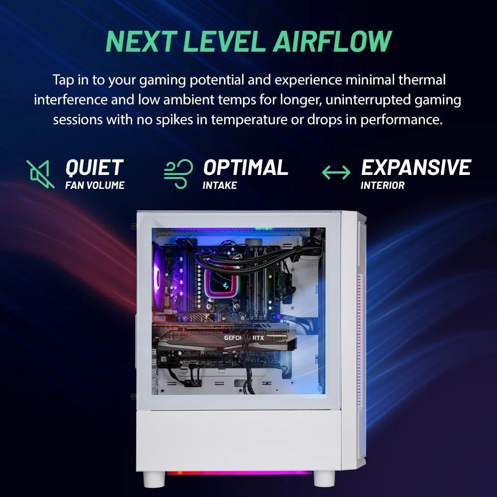 Skytech Archangel Gaming PC Desktop Intel Core I7 14700F NVIDIA Geforce RTX 5060 Ti 2TB Gen4 Nvme SSD 32GB DDR5 RAM, AIO Liquid Cooling Windows 11