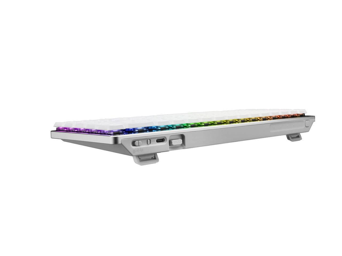ROG Falchion RX Low Profile 65% Compact Wireless Gaming Keyboard with ROG RX Low-Profile Optical Switches, Tri-Mode Connection with ROG Speednova and Omni Receiver, Macos Support, White