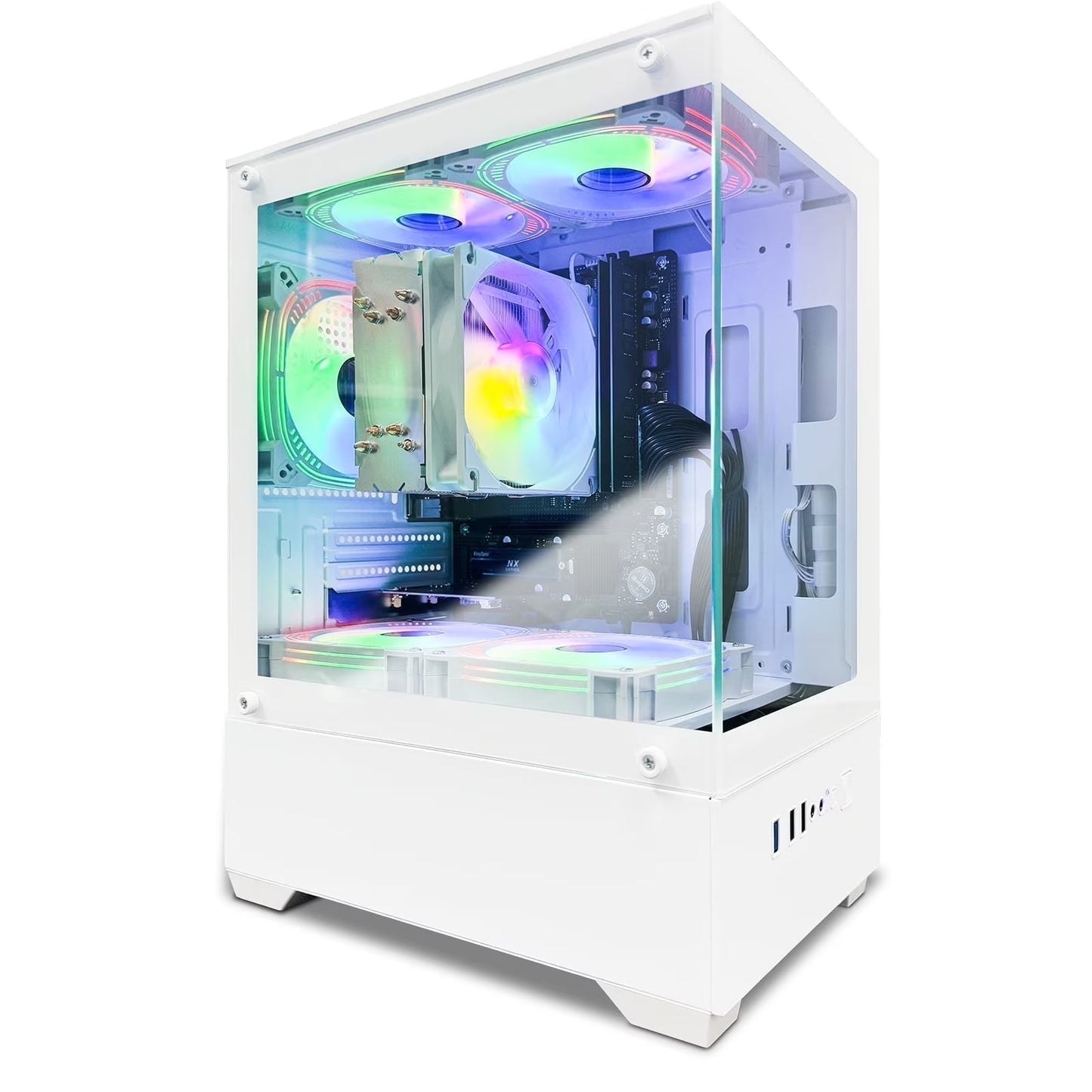 Gaming PC Desktop- AMD Ryzen R7-5700G B450 Chipset 32GB RAM 1TB SSD - White