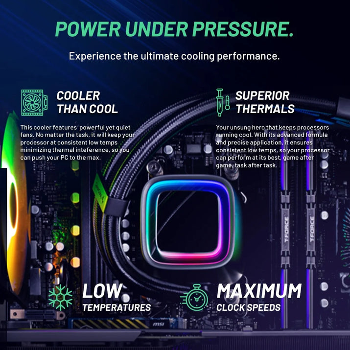 Skytech Archangel Gaming PC Desktop Intel Core I7 14700F NVIDIA Geforce RTX 5060 Ti 2TB Gen4 Nvme SSD 32GB DDR5 RAM, AIO Liquid Cooling Windows 11