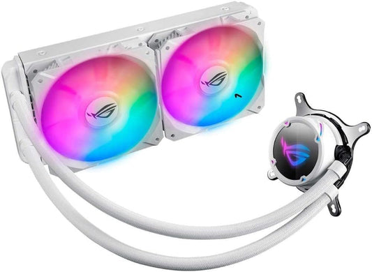 243589 Fan Rogstrixlc240Rgbwhiteedi All-In-One Cpu Liquid Cooling Copper Retail