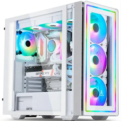 Gaming PC Core I7 CPU with 16G RAM 256G SSD HD4600 ATX/ITX/M-ATX Full View Side Panel Temper Glass Front Pc Gamer