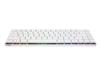 ROG Falchion RX Low Profile 65% Compact Wireless Gaming Keyboard with ROG RX Low-Profile Optical Switches, Tri-Mode Connection with ROG Speednova and Omni Receiver, Macos Support, White
