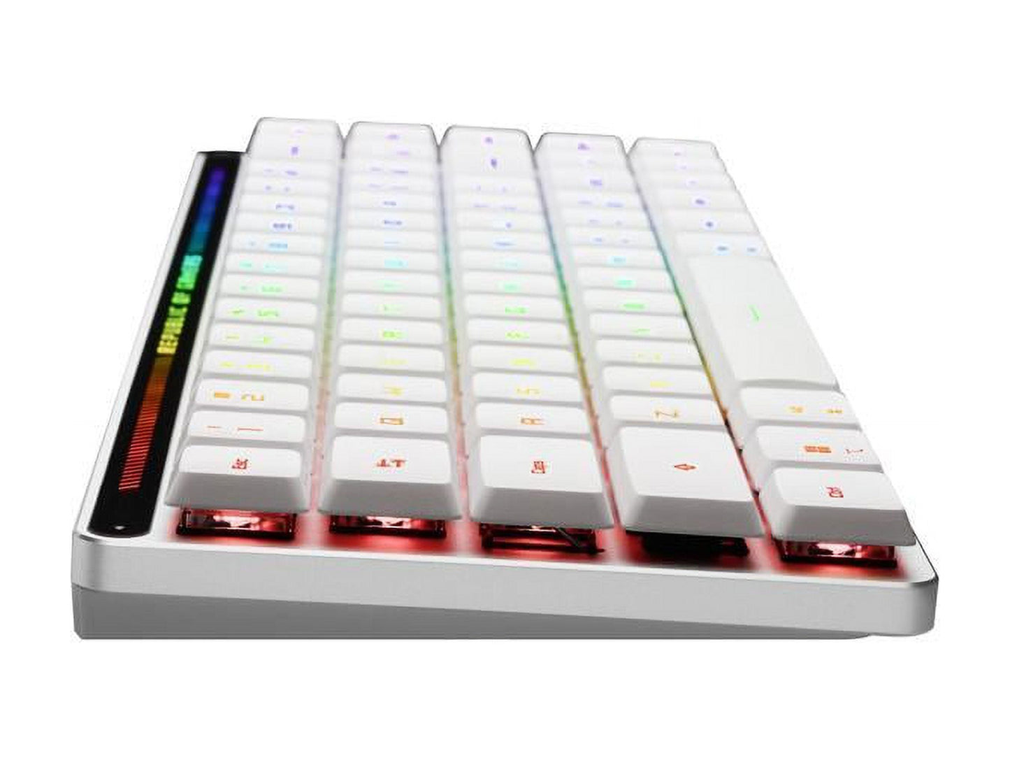 ROG Falchion RX Low Profile 65% Compact Wireless Gaming Keyboard with ROG RX Low-Profile Optical Switches, Tri-Mode Connection with ROG Speednova and Omni Receiver, Macos Support, White