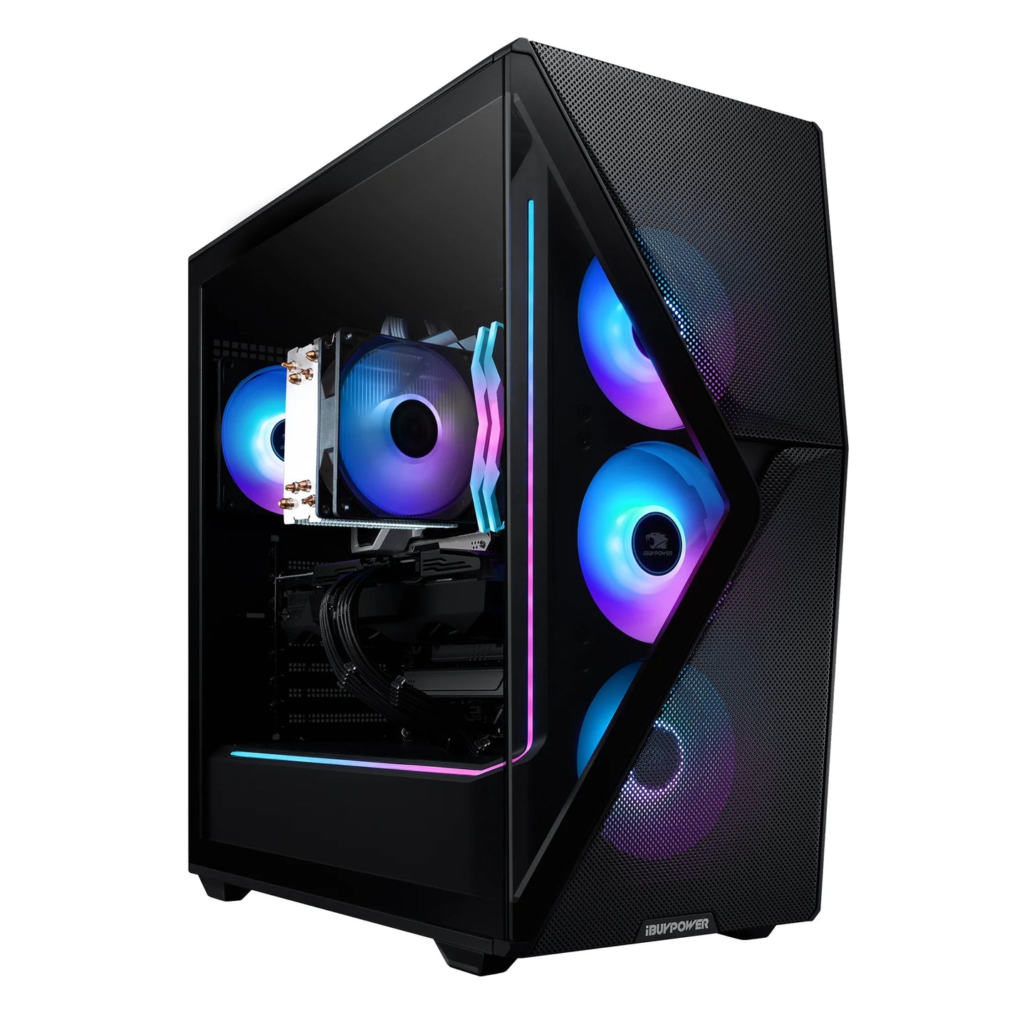 Slate MESH Gaming PC Desktop Computer Intel Core I7 14700F CPU, NVIDIA Geforce RTX 4060 8GB GPU, 32GB DDR5 RGB 5200Mhz RAM, 1TB SSD, Windows 11 Home,Gamer Keyboard and Mouse-Smi7N4601