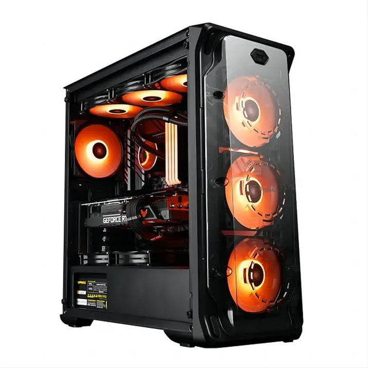 Gaming PC Core I7 CPU with 16G RAM 256G SSD HD4600 ATX/ITX/M-ATX Full View Side Panel Temper Glass Front Pc Gamer