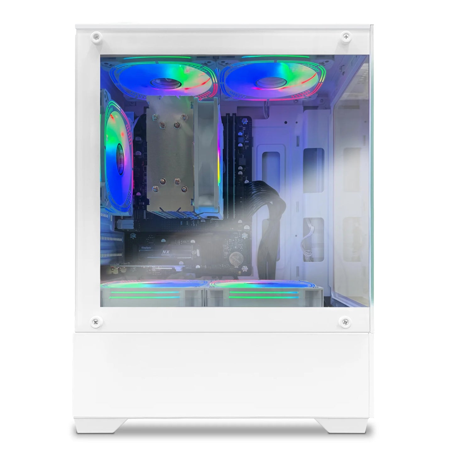 Gaming PC Desktop- AMD Ryzen R7-5700G B450 Chipset 32GB RAM 1TB SSD - White