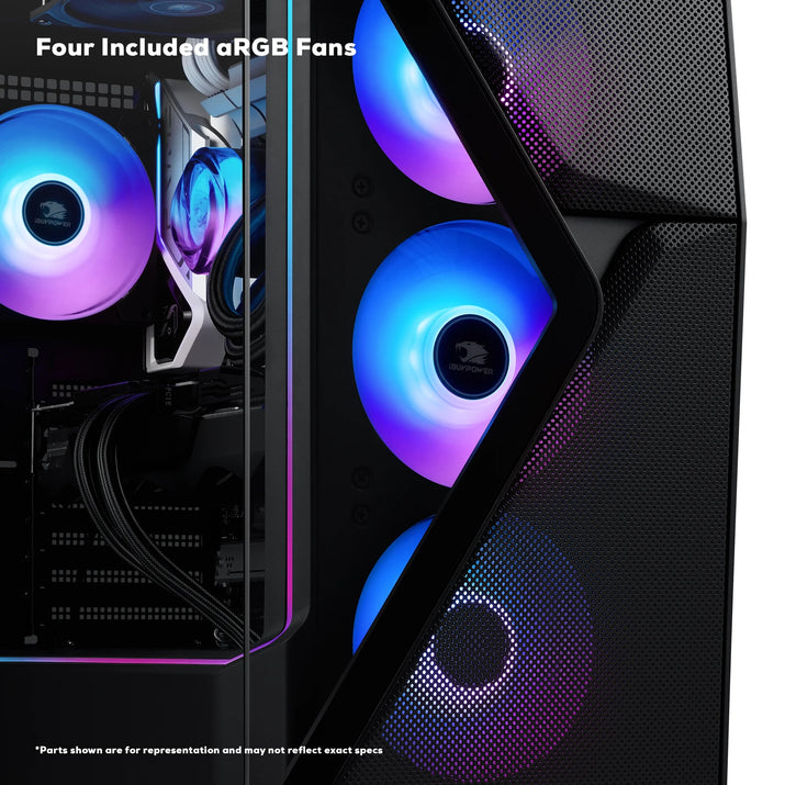 Slate MESH Gaming PC Desktop Computer Intel Core I7 14700F CPU, NVIDIA Geforce RTX 4060 8GB GPU, 32GB DDR5 RGB 5200Mhz RAM, 1TB SSD, Windows 11 Home,Gamer Keyboard and Mouse-Smi7N4601